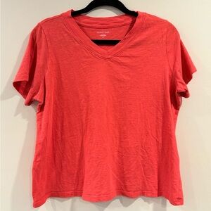 🔥Eileen Fisher Women's V-Neck Red Top🔥